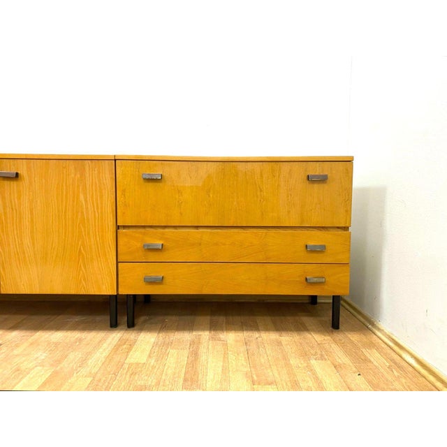 Wood Vintage Czech Sideboard, 1960s, Set of 2 For Sale - Image 7 of 12