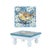 Kenneth Ludwig Chicago Wooden Floral Bird Pedestal Tray (Set of 2) For Sale - Image 4 of 6
