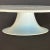 Crate & Barrel Orchid White Collection Opalescent Glass Cake Stand Plate For Sale In Philadelphia - Image 6 of 8