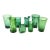 Glass Italian Green Glass Vase by Empoli For Sale - Image 7 of 8