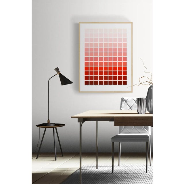 Abstract "Color Moment 4" Contemporary Minimalist Fine Art Print by Jessica Poundstone, Natural Maple Frame 30x40 For Sale - Image 3 of 5
