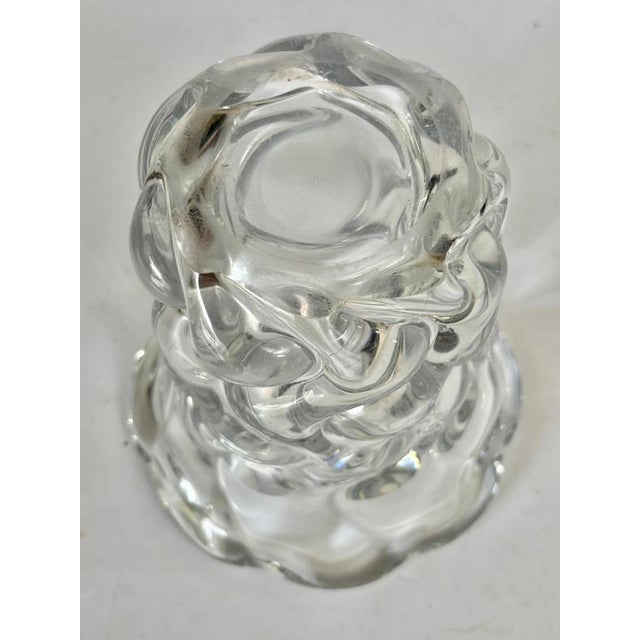 Crystal Glass Vase, France, 1970s For Sale - Image 8 of 9
