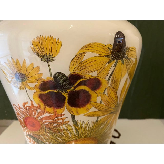 One of a kind decoupage lamps with an unusual shape of blown glass. Looks great with countless shade options. Very...