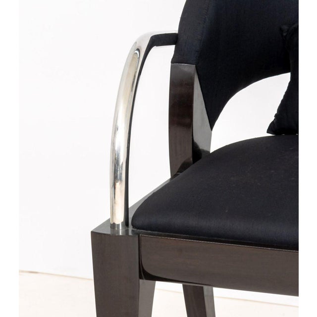 Late 20th Century Mitchell Pickard X Brueton Willow Armchairs, Pair For Sale - Image 5 of 6