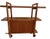 Mid-Century Modern three-tier rolling bar cart, manufactured by the Drexel Furniture as part of their highly collectible...