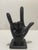 Pop Art I Love You-Hand Symbol Chocolate-Black Tabletop Figurine For Sale - Image 4 of 4