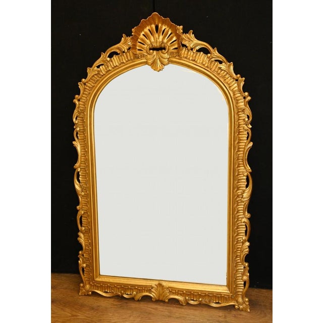 Large Rococo Gilt Mirror French Pier Mirrors 5.5 Ft 170 Cm Tall For Sale - Image 8 of 8