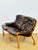 Wood Vintage Scandinavian Teak and Leather Bench, 1960 For Sale - Image 7 of 17