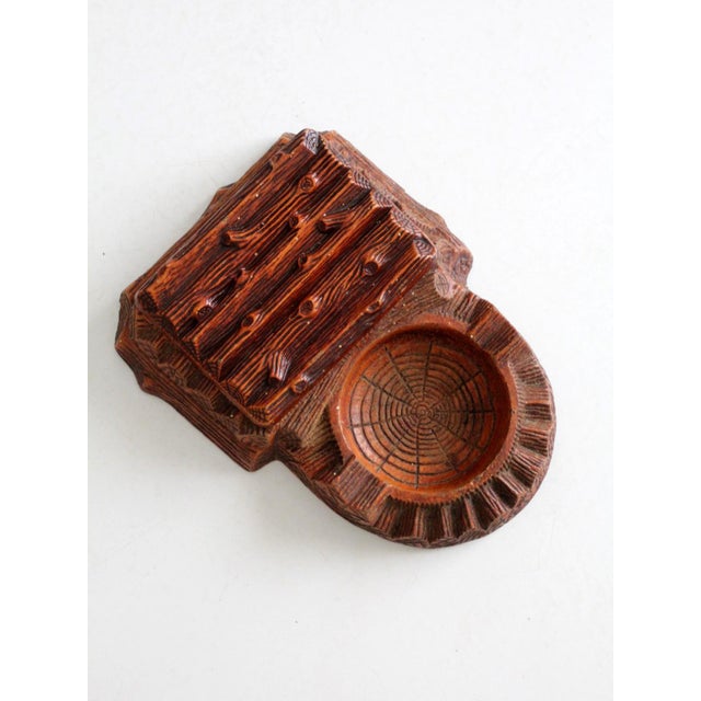 Vintage 1950s Multi Products Faux Bois Dresser Box and Ashtray For Sale - Image 10 of 15
