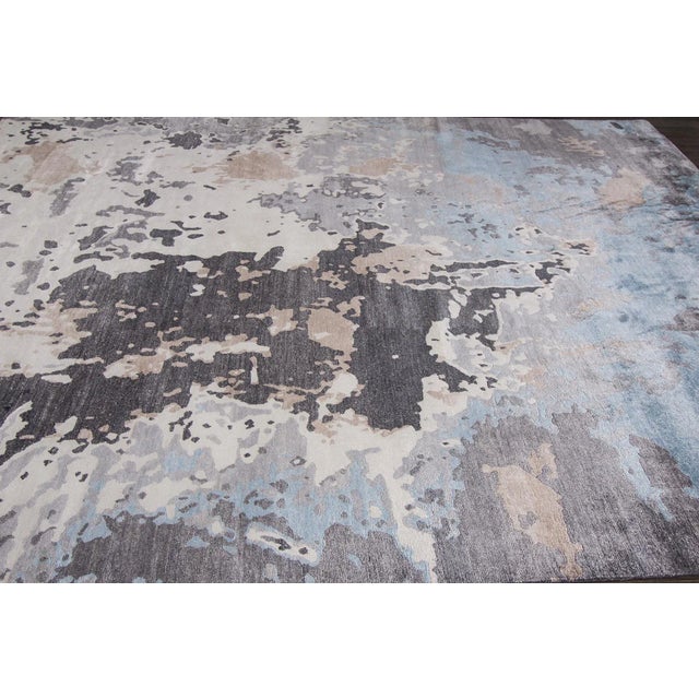 Contemporary 21st Century Contemporary Wool & Silk Rug For Sale - Image 3 of 8