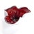 Italian Murano Style Art Glass Dark Red Bowl, Possibly by Fratelli Toso For Sale In Boston - Image 6 of 8