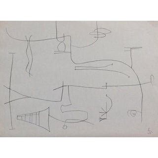 1950s Mid-Century Modern Drawing by James Bone For Sale