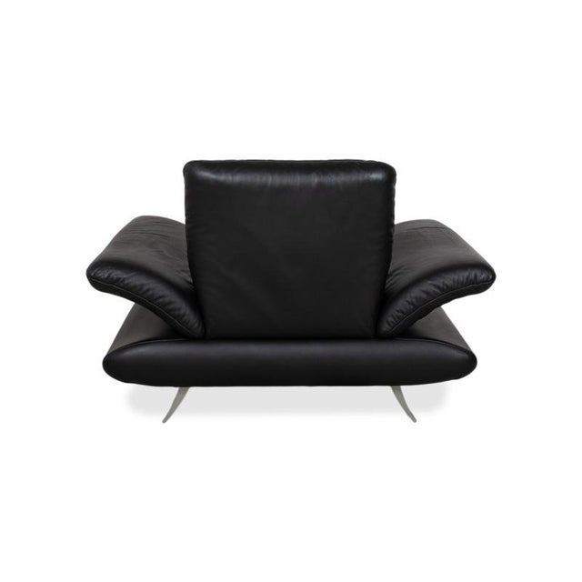 Rossini Lounge Chair in Black Leather from Koinor For Sale - Image 14 of 16