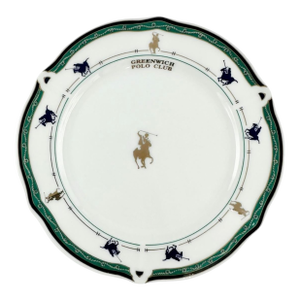 Vintage Greenwich Polo Club Porcelain Plate 6.25"d