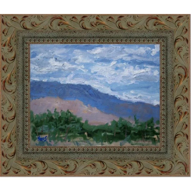 Lavender Nevada Desert, Contemporary Impressionist Style Oil Painting For Sale - Image 8 of 9