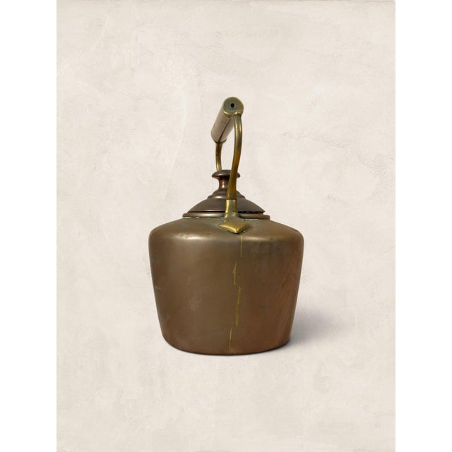 1900 - 1909 Antique English Copper Kettle With Brass Handle Circa 1900 For Sale - Image 5 of 8