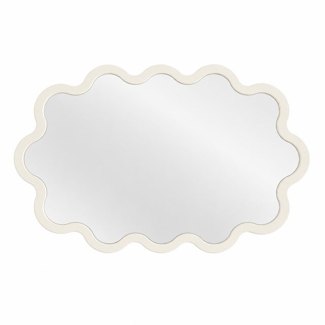 Large Modern Horizontal Oval Wavy Black Mirror – Hvyli Oval 90 by Oitoproducts For Sale - Image 11 of 15