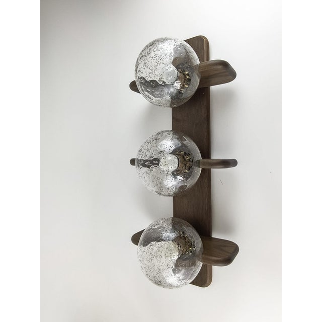 Vintage Three-Glass Globe Wall Light from Kaiser Leuchten, 1960s For Sale - Image 6 of 18