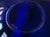 Mid-Century Modern Set of Four Sculptural Italian Cobalt Blue Art Glass Flower Bowls | Mid-Century Modern For Sale - Image 3 of 3