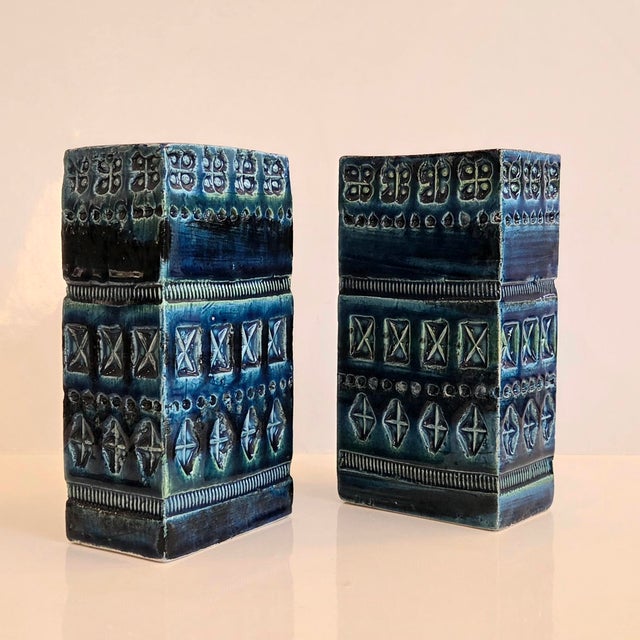 Mod. 727/15 Couple Vases by Aldo Londi for Bitossi, 1960s, Set of 2 For Sale - Image 6 of 6