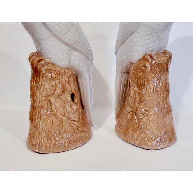 Chinese Export Porcelain Cockatoos - A Pair For Sale - Image 9 of 14