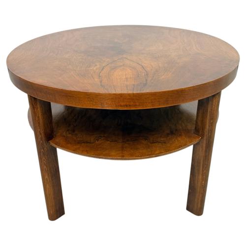 Art Deco Walnut Coffee Table attributed to Jindřich Halabala for Up Závody, 1930s For Sale - Image 9 of 9