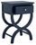 Ink Blue Maxine Accent Table with Storage Drawer in Navy For Sale - Image 8 of 10