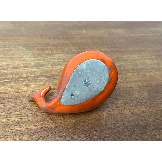 Ceramic Whale Figurine Ashtray from Ceramica D'Arte, Salerno, Italy, 1970s For Sale - Image 12 of 18