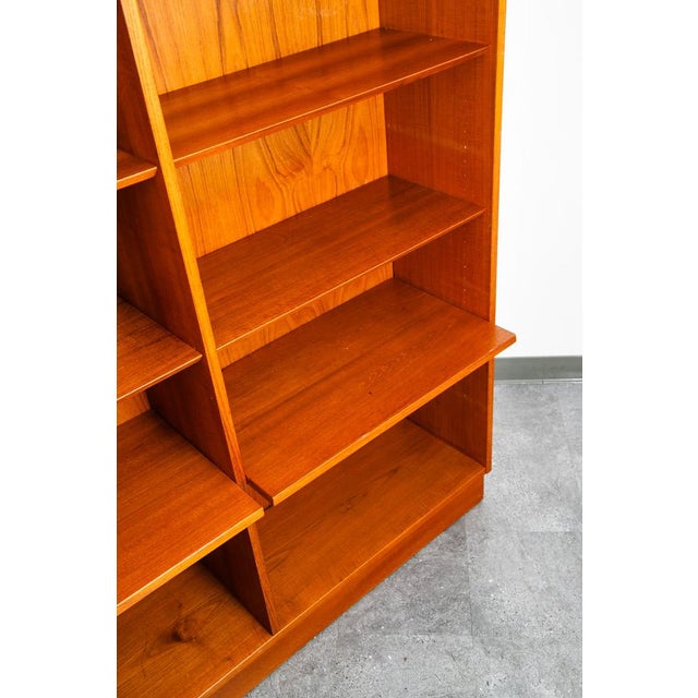 1960s 1960s Bookshelf Book Shelf Shelving Modular Poul Hundevad Teak, Attributed For Sale - Image 5 of 12