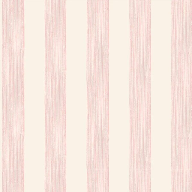 Georgica Stripe Rose Pink Wallpaper For Sale
