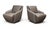 2020s W. Schillig Leather Nikki Swivel Lounge Chairs, a Pair For Sale - Image 5 of 17