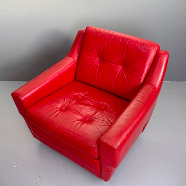 1970s Mid-Century Leather Armchairs, 1970s, Set of 2 For Sale - Image 5 of 11