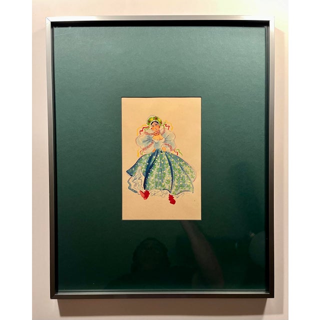 Rare Pair of Original 1946 Russian Folklore Dancers Paintings – Watercolor & Gouache A charming pair of original paintings...