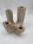 A candlestick *4-arm candle holder *from travertine *Travertin Rapolano *By Fratelli Mannelli *brutalist design *Italy,...