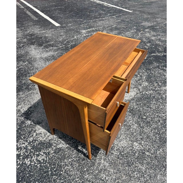 Mid 20th Century Fully-Refinished John Van Koert Drexel Profile Desk For Sale - Image 5 of 12