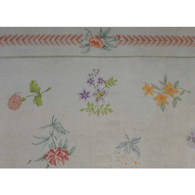 Vintage Chinese Aubusson Rug For Sale In Chicago - Image 6 of 11