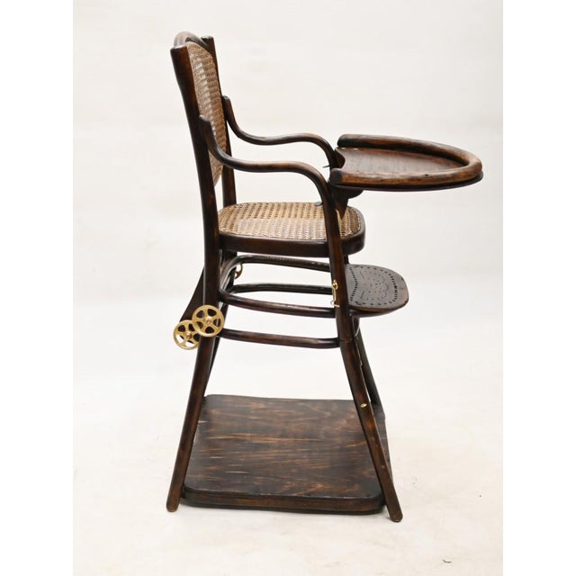 Gold High Chair Childrens Seat Arts and Crafts For Sale - Image 8 of 10