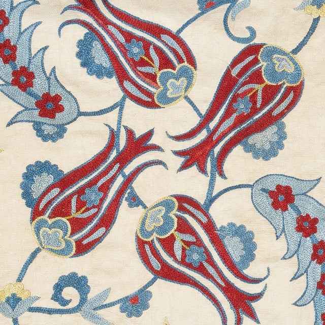 New Hand-Embroidered 100% Silk Cushion Cover – Authentic Uzbek Textile Art Elevate your home décor with this exquisite...