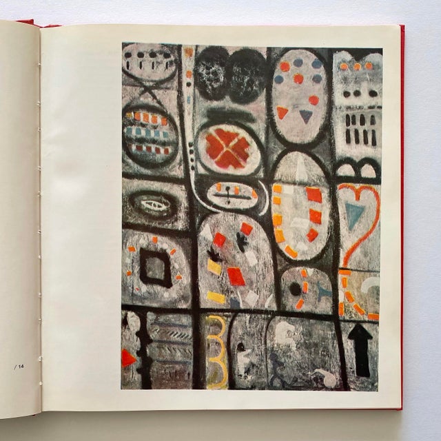 Mid-Century Modern Adolph Gottlieb Vintage 1968 First Edition Abstract Expressionist Lithograph Print Mid Century Modernist Hardcover Exhibition Art Book For Sale - Image 3 of 18