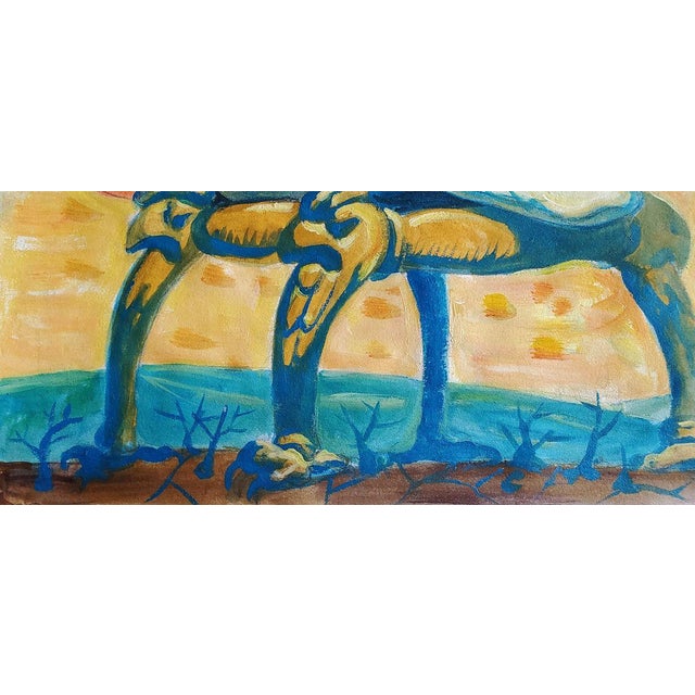 Acrylic Painting the Fall Daniil Litvinov For Sale - Image 9 of 9