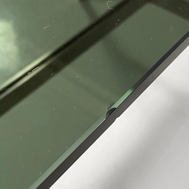 Italian Modern Dining Table in Smoked Glass and Steel from Formanova, 1970s For Sale - Image 13 of 18