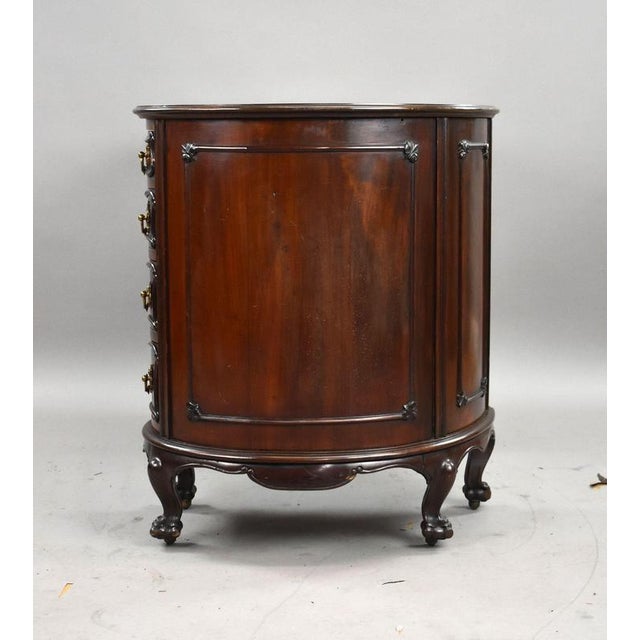 Victorian Mahogany Kidney Shaped Desk, 1870 For Sale - Image 11 of 12