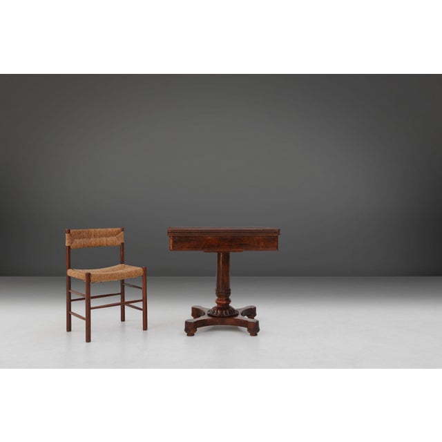 Brown Victorian Burl Wood Folding Card Table, UK, 19th Century For Sale - Image 8 of 18