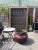 2020s Large Wood Framed Open Iron Screen For Sale - Image 5 of 7