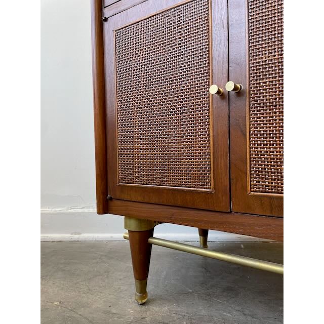Brass 1960s Single Nightstand by National Furniture For Sale - Image 8 of 12