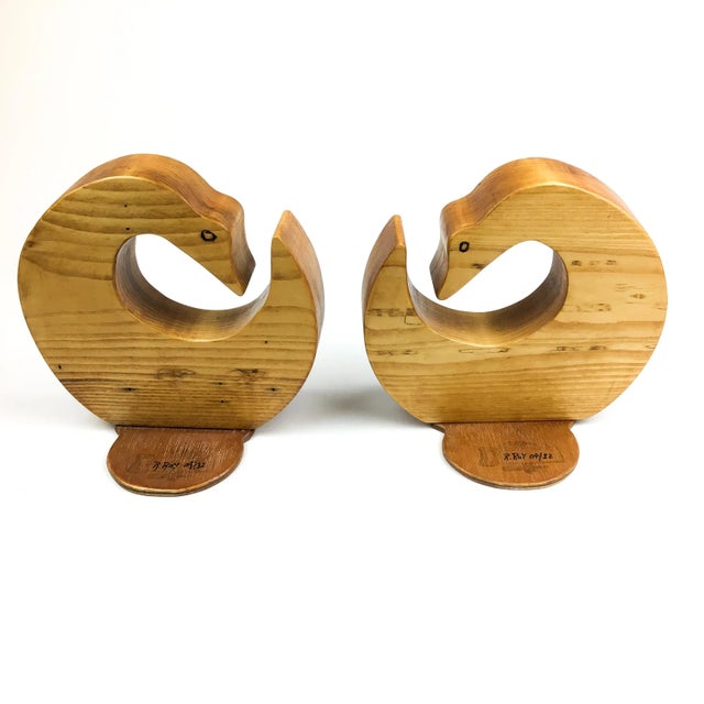 Great looking bookends in the shape of a cute duck or swan. Use these anywhere in your home. We love them in the...