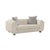 Ivory Pasargad Home Bergamo Upholstered Loveseat With 2 Pillows, Ivory For Sale - Image 8 of 8