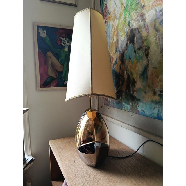 French Ceramic Table Lamp, 1980s For Sale - Image 13 of 17