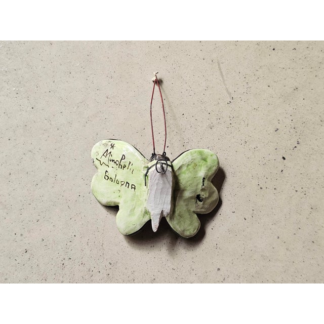 Vintage Hand-Painted Ceramic Butterflies by Minghetti Bologna, 1940s, Set of 3 For Sale - Image 9 of 11