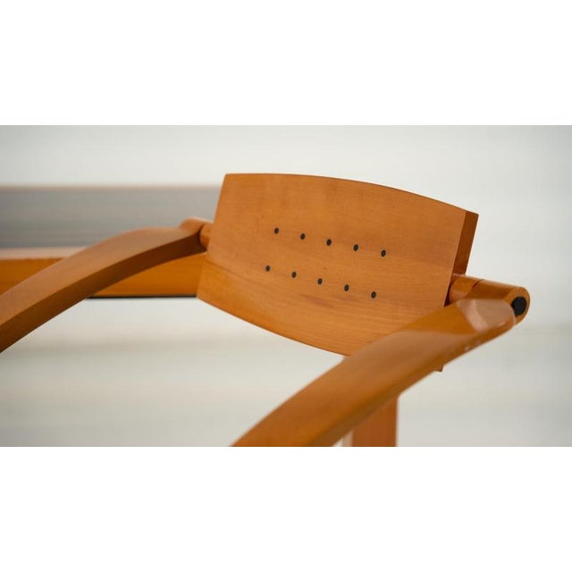 Mid-century desk and matching chair by massimo scolari for giorgetti, italy,1990s dimensions d: 80 - chair : 46 cm h: 73 -...